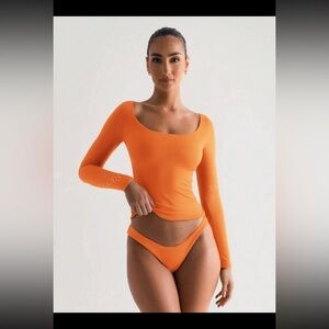 Solid Long Sleeve Casual Top Spring Big Crew Neck Sexy Women T Shirt